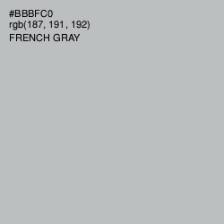 #BBBFC0 - French Gray Color Image